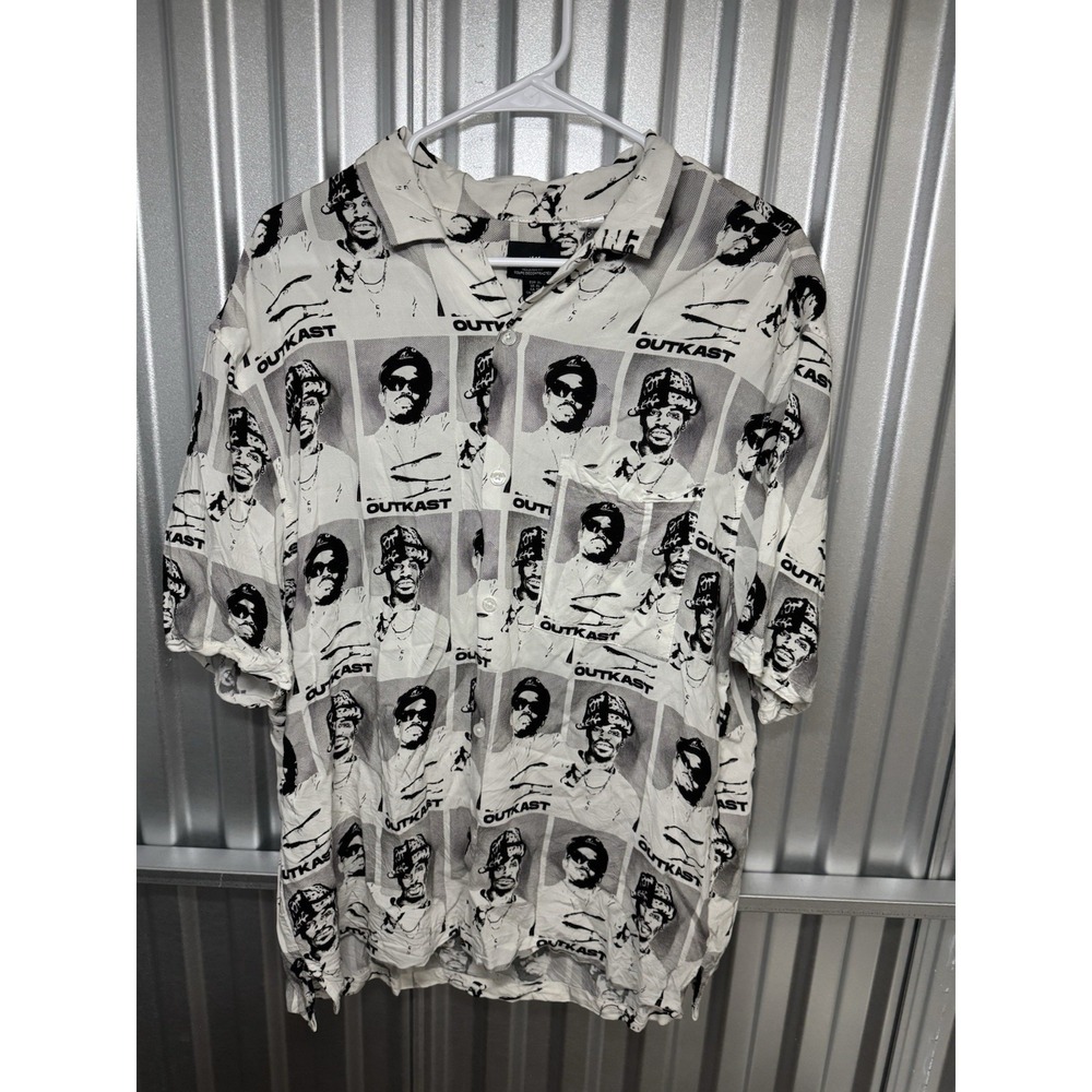 H&M outkast printed hawaii shirt relaxed fit size XLarge